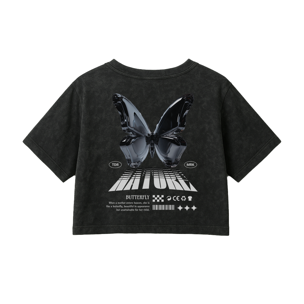 Camiseta Crop Nature Flow